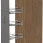 Επιδαπέδιο ντουλάπι ψηλό Tahoma K23-30-1KZ-Καρυδί - Γραφίτης