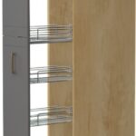Επιδαπέδιο ντουλάπι ψηλό Tahoma K23-30-1KZ-Δρυς - Γραφίτης