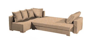 Γωνιακός καναπές Trendy-Δεξιά-285φ 185β εκ.-Sand