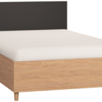 Κρεβάτι Simple-120 x 200-Φυσικό - Μαύρο