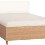 Κρεβάτι Simple-120 x 200-Φυσικό - Λευκό