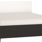 Κρεβάτι Simple-160 x 200-Μαύρο - Λευκό