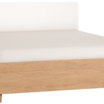 Κρεβάτι Simple-160 x 200-Φυσικό - Λευκό