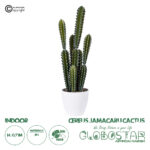 GloboStar® Artificial Garden CEREUS JAMACARU CACTUS 20095 Τεχνητό Διακοσμητικό Φυτό Κάκτος Κηρίος Υ71cm