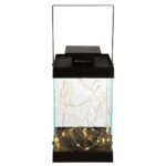 Φανάρι (LED) 'Glorie' Συνθετικό Μαύρο 13x14x30cm