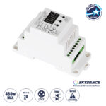 GLOBOSTAR® SKYDANCE-S1-D1 70672 AC Trailing Edge DMX Dimmer Ράγας με 1 x 2A 480W Κανάλι AC 220-240V 2A 480W Max IP20 - DMX512 & RDM - Μ11.5 x Π5 x Υ6.5cm - 5 Χρόνια Εγγύηση