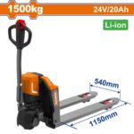 WADFOW ΗΛΕΚΤΡΙΚΟ ΠΑΛΕΤΟΦΟΡΟ 1.500Kg / Li-ion 24V-20Ah (WNHLR15)