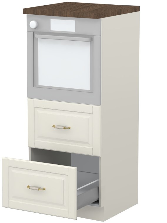 Επιδαπέδιο ντουλάπι φούρνου ψηλό Toscana K14-60-2MB-Ivory