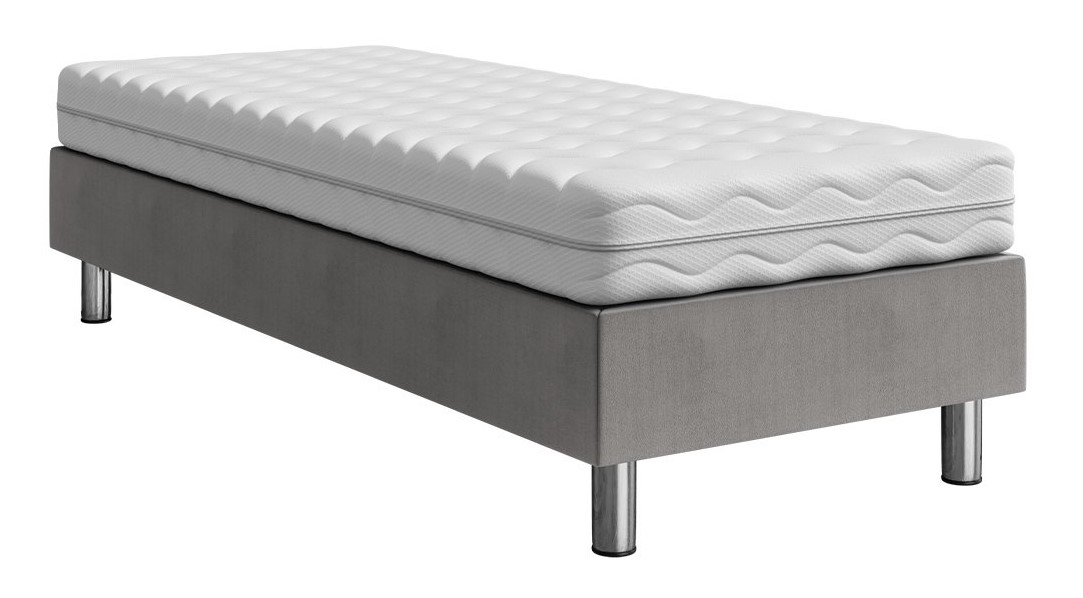 Επενδυμένο κρεβάτι Lux-Baza-Gkri-200 x 120 x 30