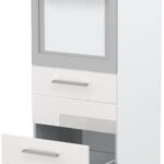 Επιδαπέδιο ντουλάπι φούρνου ψηλό Hudson K14-60-2MB-Λευκό γυαλιστερό