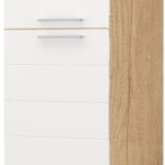 Επιδαπέδιο ντουλάπι ψηλό Hudson K23-60-1KF-Φυσικό - Λευκό