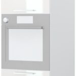 Επιδαπέδιο ντουλάπι φούρνου ψηλό Hudson K23-60-2KR-Λευκό - Λευκό γυαλιστερό