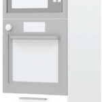 Επιδαπέδιο ντουλάπι φούρνου ψηλό Hudson K23-60-2RM-Λευκό γυαλιστερό