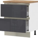 Επιδαπέδιο ντουλάπι Trinity R80-2M BOX-Anthraki Gualistero