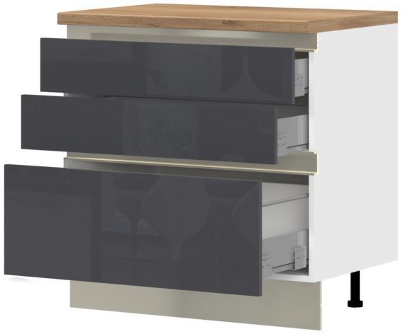 Επιδαπέδιο ντουλάπι Trinity R90-3M BOX-Anthraki Gualistero