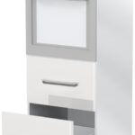Επιδαπέδιο ντουλάπι φούρνου ψηλό Modena K14-60-2MB-Λευκό γυαλιστερό