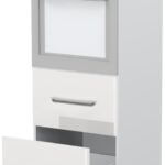 Επιδαπέδιο ντουλάπι φούρνου ψηλό Modena K14-60-2MB-Λευκό - Λευκό γυαλιστερό