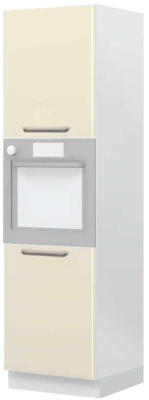 Επιδαπέδιο ντουλάπι φούρνου ψηλό Modena K21-60-2KR-Μπεζ