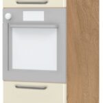 Επιδαπέδιο ντουλάπι φούρνου ψηλό Modena K21-60-2KR-Καρυδί - Μπεζ