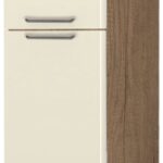 Επιδαπέδιο ντουλάπι ψηλό Modena K23-60-2KF-Φυσικό σκούρο - Μπεζ