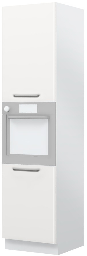 Επιδαπέδιο ντουλάπι φούρνου ψηλό Modena K23-60-2KR-Λευκό γυαλιστερό