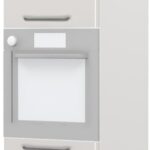 Επιδαπέδιο ντουλάπι φούρνου ψηλό Modena K23-60-2KR-Λευκό - Γκρι ανοιχτό