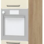 Επιδαπέδιο ντουλάπι φούρνου ψηλό Modena K23-60-2KR-Δρυς - Μπεζ
