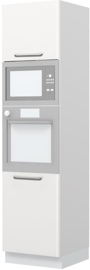 Επιδαπέδιο ντουλάπι φούρνου ψηλό Modena K23-60-RM-Δρυς - Γκρι ανοιχτό