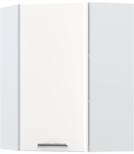 Ντουλάπι κρεμαστό γωνιακό Modena V9-UG-1K-Λευκό - Λευκό γυαλιστερό