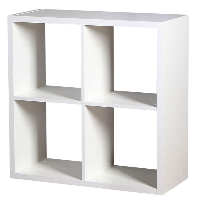 Βιβλιοθήκη Clever Cube-Λευκό