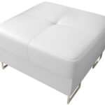Πουφ Gelito plus LTHR -Leuko-70 x 70 x45