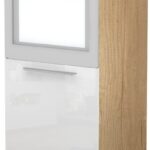 Επιδαπέδιο ντουλάπι φούρνου ψηλό Raval K14-60-1KR-Φυσικό - Λευκό γυαλιστερό