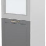 Επιδαπέδιο ντουλάπι φούρνου ψηλό Tahoma K14-60-1KR-Λευκό ματ - Γραφίτης