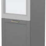 Επιδαπέδιο ντουλάπι φούρνου ψηλό Tahoma K14-60-1KR-Γραφίτης
