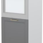 Επιδαπέδιο ντουλάπι φούρνου ψηλό Tahoma K14-60-1KR-Λευκό - Γραφίτης