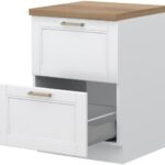 Επιδαπέδιο ντουλάπι Tahoma R-60-2MBOX-Λευκό ματ