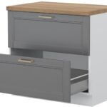 Επιδαπέδιο ντουλάπι Tahoma R-90-2MBOX-Γραφίτης