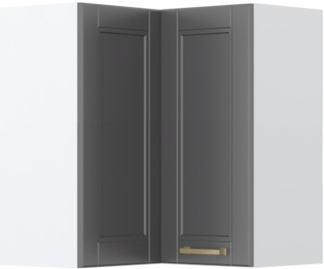 Ντουλάπι κρεμαστό γωνιακό Tahoma V7-UG-2K-Γραφίτης