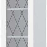 Ντουλάπι κρεμαστό Tahoma V9-45-1KS με βιτρίνα-Λευκό ματ