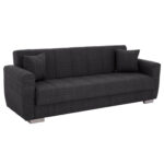 ΚΑΝΑΠΕΣ ΚΡΕΒΑΤΙ ΤΡΙΘΕΣΙΟΣ FB93240.03 ΓΚΡΙ 215x85x76Υ εκ.