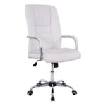 ΚΑΡΕΚΛΑ ΓΡΑΦΕΙΟΥ ANGEE HM1106.02 PU ΣΕ ΧΡΩΜΑ ΛΕΥΚΟ 58,5x70x120Yεκ