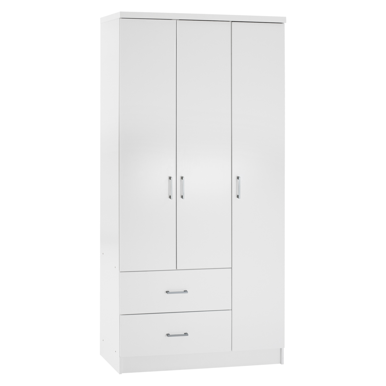 FreeBox ΝΤΟΥΛΑΠΑ 3ΦΥΛΛΗ ME 2 ΣΥΡΤΑΡΙΑ FB9340.05 ΛΕΥΚΗ 89x42,5x181 εκ.