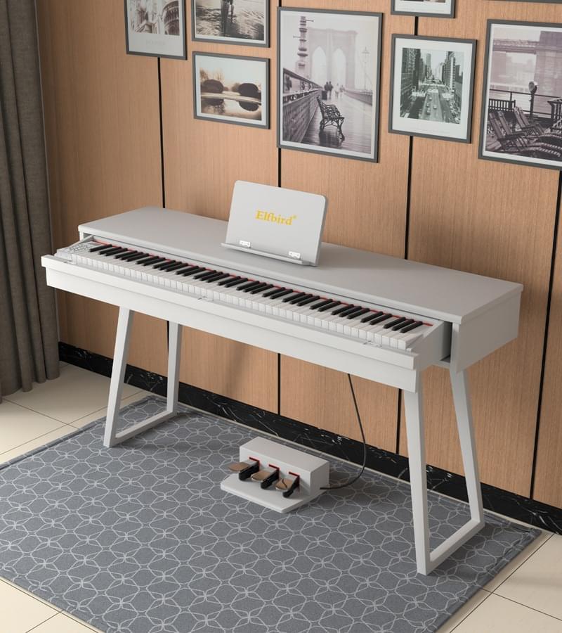 Ψηφιακό Πιάνο Elfbird 8819 Black White