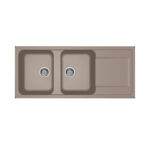 Νεροχύτης κουζίνας LIFE 500 Tortora 43 ELLECI 116x50cm