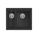 Νεροχύτης κουζίνας QUADRA 150 Nero 40 ELLECI 59x50cm