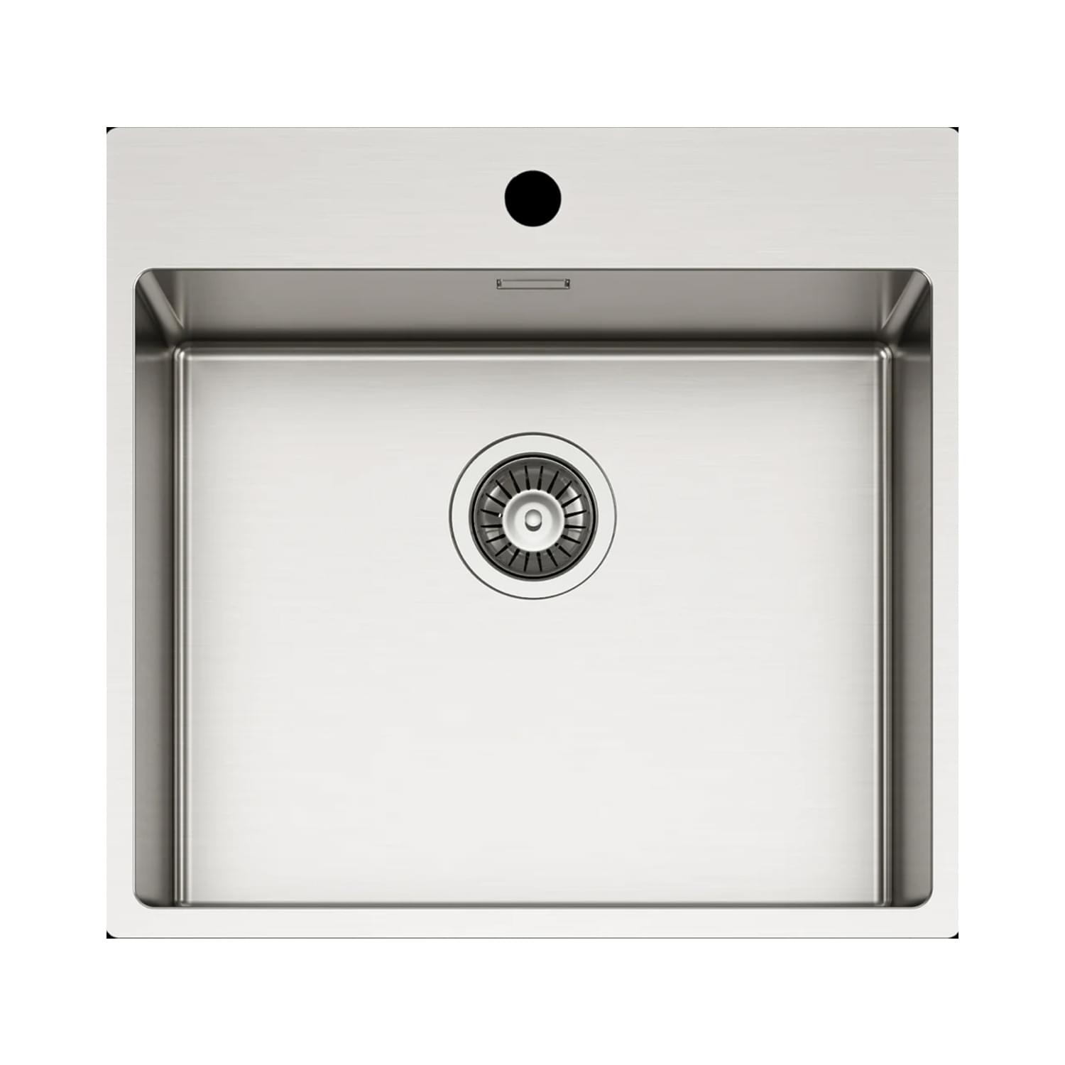 Νεροχύτης κουζίνας ανοξείδωτος COMPASS 500 Satinato ELLECI 54x51cm