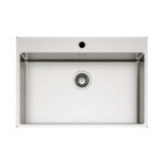 Νεροχύτης κουζίνας ανοξείδωτος COMPASS 700 Satinato ELLECI 74x51cm