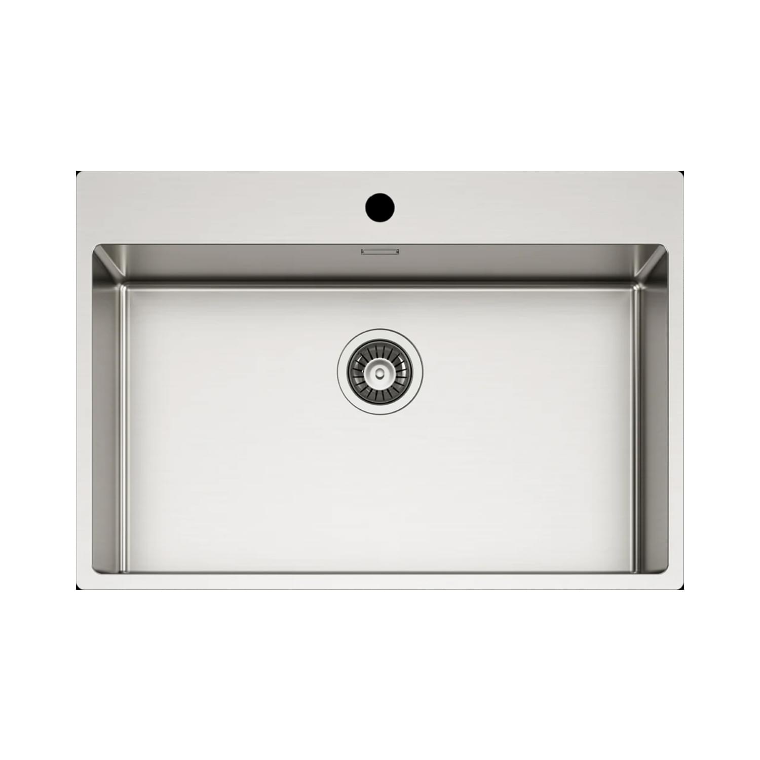Νεροχύτης κουζίνας ανοξείδωτος COMPASS 700 Satinato ELLECI 74x51cm