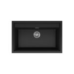 Νεροχύτης κουζίνας SINTESI 130 Black 86 ELLECI 79x50cm