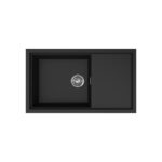 Νεροχύτης κουζίνας SINTESI 410 Black 86 ELLECI 86x50cm
